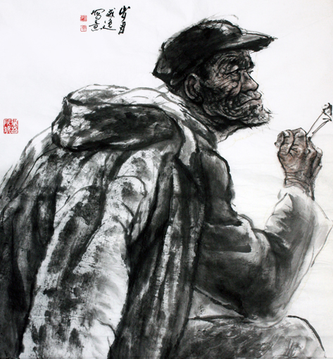 《沧桑》65x60cm 《沧桑》65x60cm