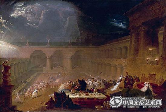 《伯沙撒的盛宴》 约翰·马丁 1821年.jpg 《伯沙撒的盛宴》 约翰·马丁 1821年.jpg