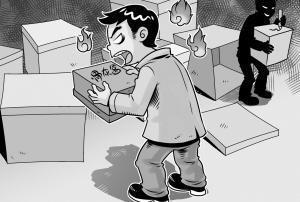 报怨分房不公闹灵堂 不孝子砸母亲骨灰盒遭谴责(图)